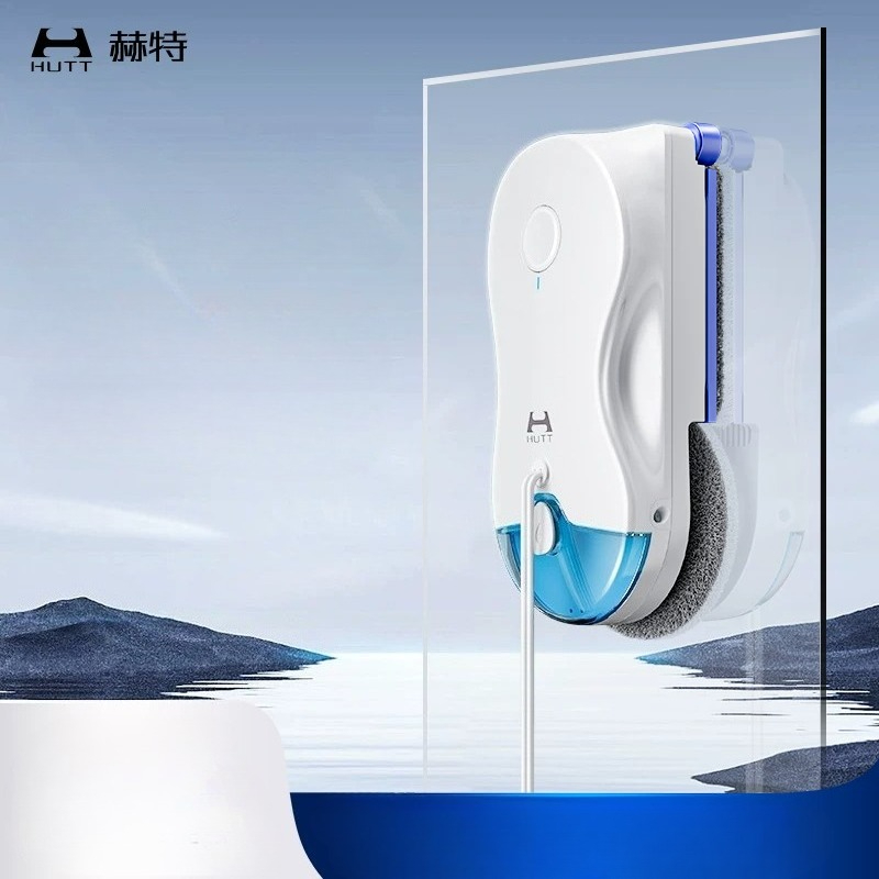 【新製品】Hutt 10 丸型と四角型一体型全自動窓掃除ロボット スマートスプレー機能付き
