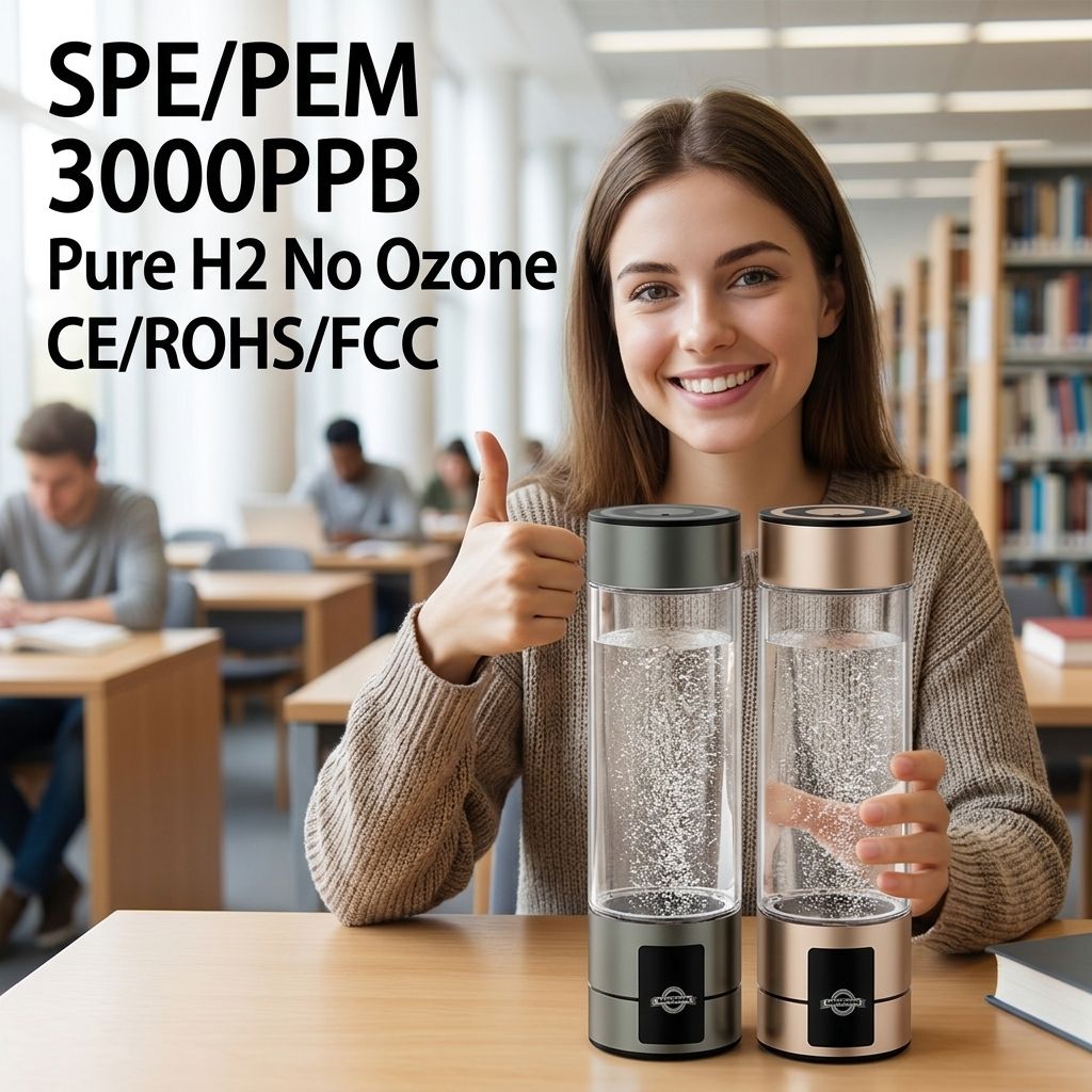 400 ミリリットル飲料水素豊富な水ボトル 3000PPB SPE PEM USB 高速充電 5/10 分ポータブル H2 カップ家庭屋外使用