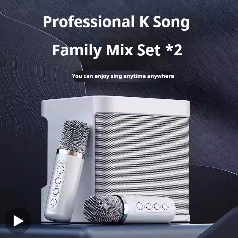 カラオケポータブルワイヤレス Bluetooth スピーカーマイクマシン Caixa デソムサウンドボックス音楽コラム Blootooth オーディオ Coluna