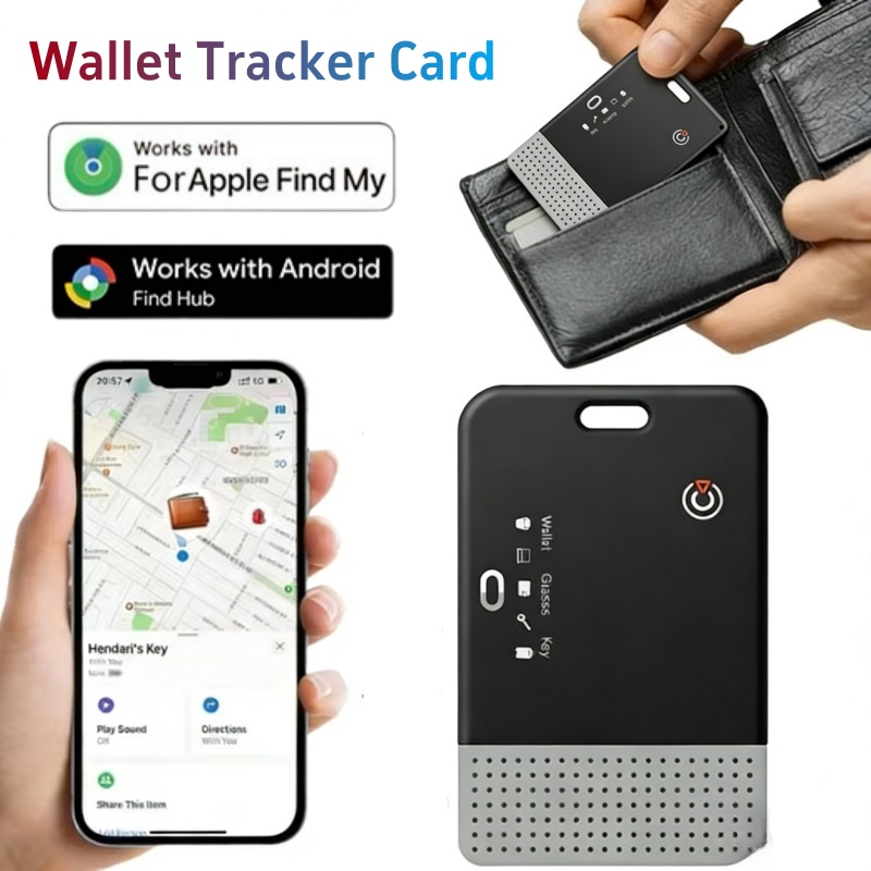 ウォレットトラッカーカードワイヤレス充電超薄型 Gps ロケータースマートタグ Apple Find My