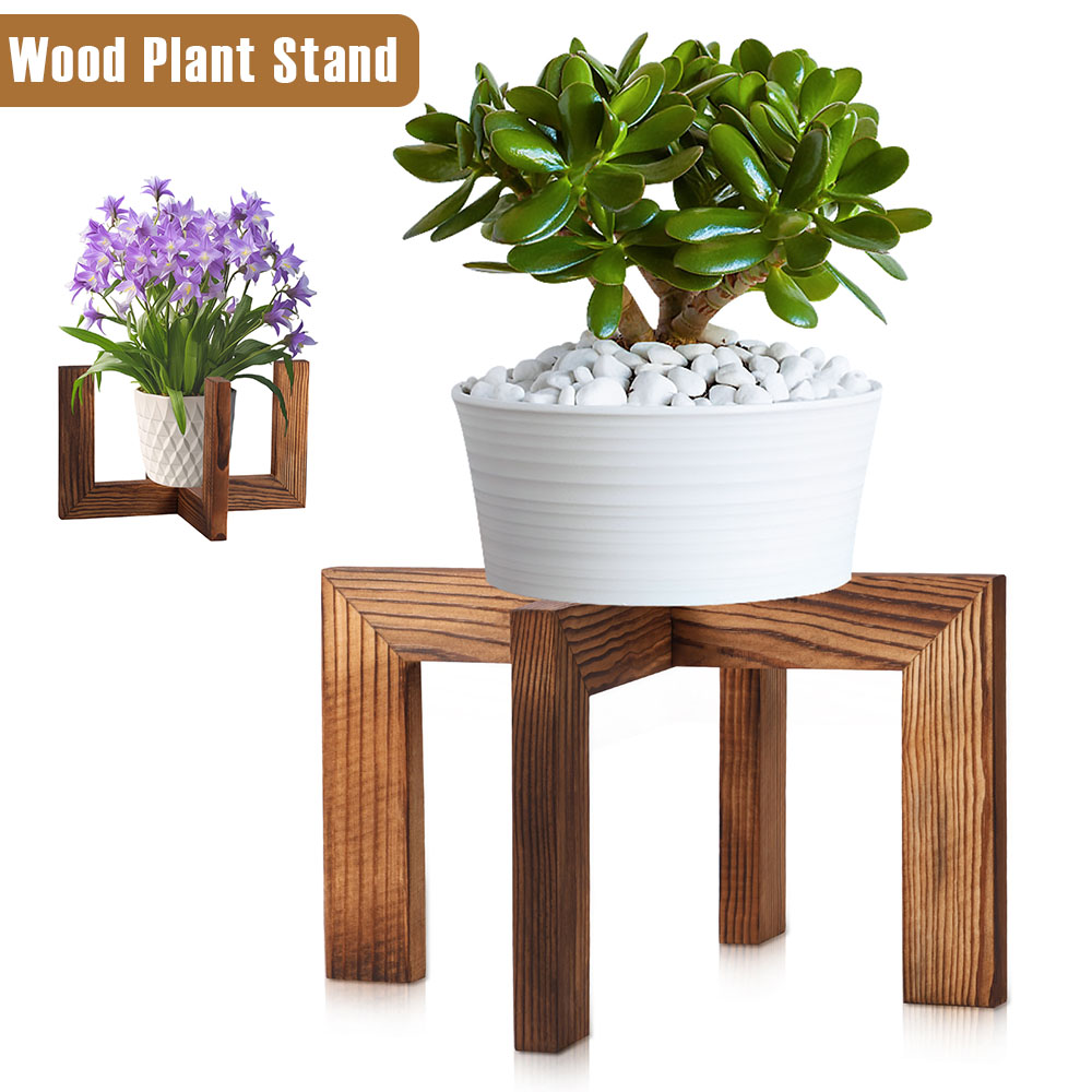 木製植物スタンド 屋内植木鉢スタンド シンプル ファッション モダン 植物ホルダー 頑丈な木製 ホームデコレーション 自宅 オフィス バルコニー用