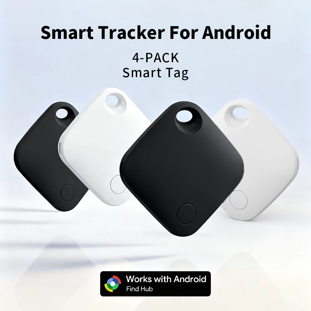 4 パック Android トラッカー Android 用ポータブル紛失防止デバイス Google の Find Hub キーファインダー スマートタグ Pixel Motorola Vivo GMS 用