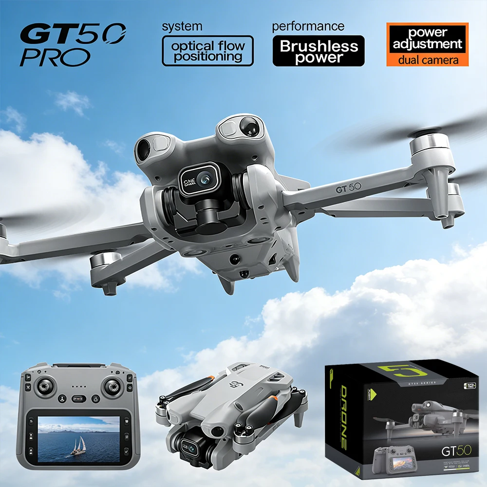 8 18K FPV デュアルカメラ 3 軸ジンバル 10 キロ GPS 障害物回避 RC Quadcopter キッズギフト用新しい GT50 プロプロフェッショナルドローン