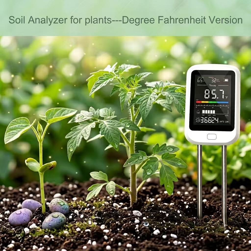 植物用土壌分析装置 - 農場および庭園用の導電率テストキット - 健康的な植栽に不可欠なツール
