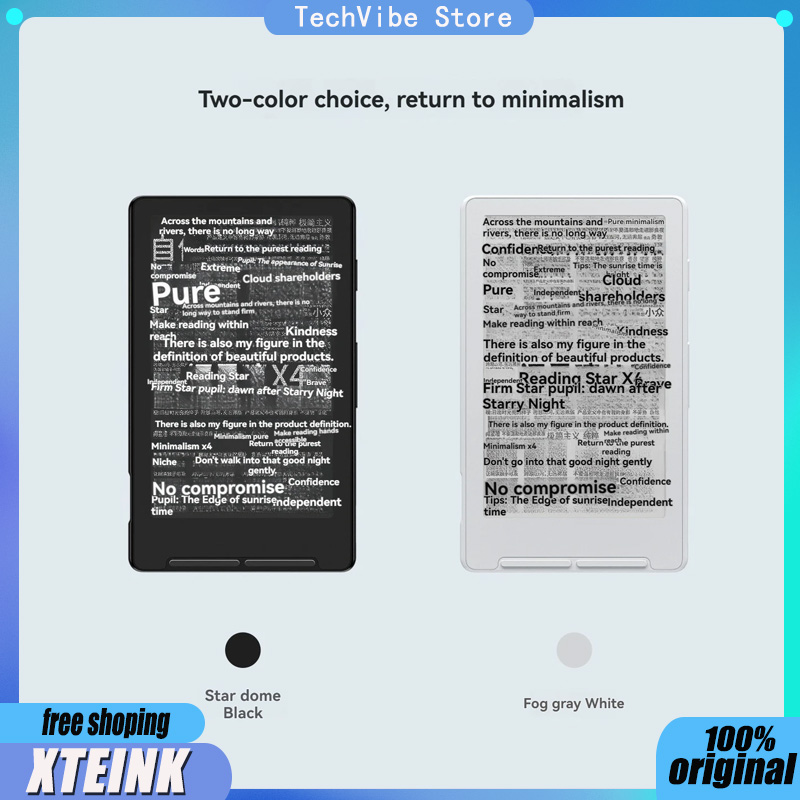 新しい XTEINK X4 ポータブル 4.3 インチスクリーン磁気光と薄型電子ペーパーインクスクリーンリーダーケース 800 × 480 解像度 220PPI