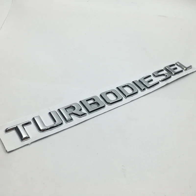 3D ABS メルセデス · ベンツ W463 W140 W124 ターボディーゼルレタリングエンブレムマークリアトランクターボディーゼルロゴステッカー