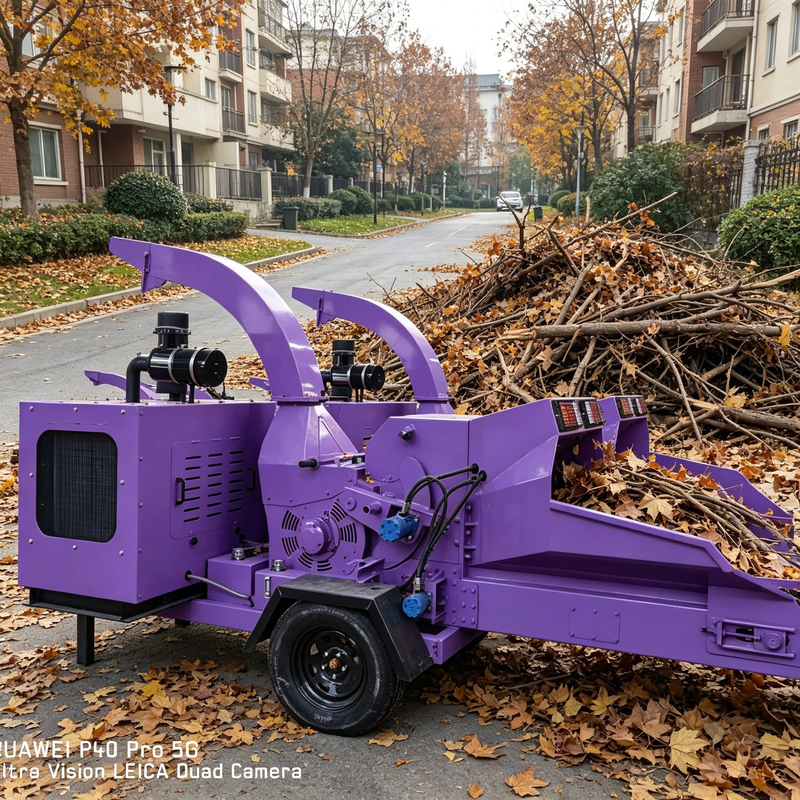 Wood Chipper Electric Wood Chipper Copper Core Motor Strong Power Park Green Belt Shredding Equipment