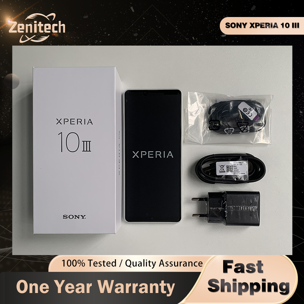 オリジナル Sony Xperia 10 III 10III XQ-BT52 5 グラム携帯電話 6 ギガバイト RAM 128 ギガバイト ROM NFC OLED 6.0 "12MP 8MP オクタコア xperia 10iii