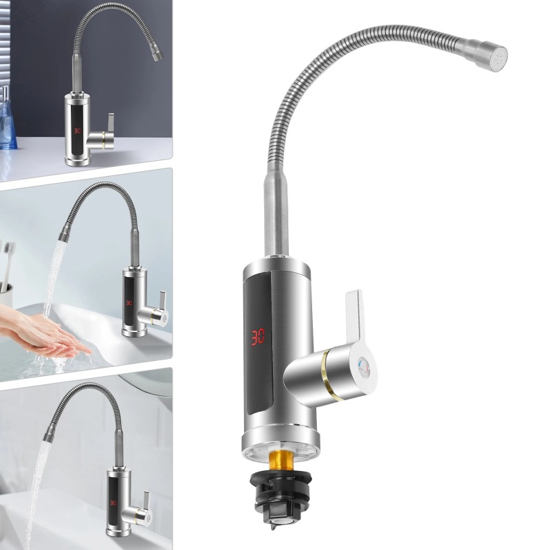 3000 ワットインスタント給湯器タンクレスヒーターキッチン電気温水タップ浴室暖房ステンレス鋼の蛇口