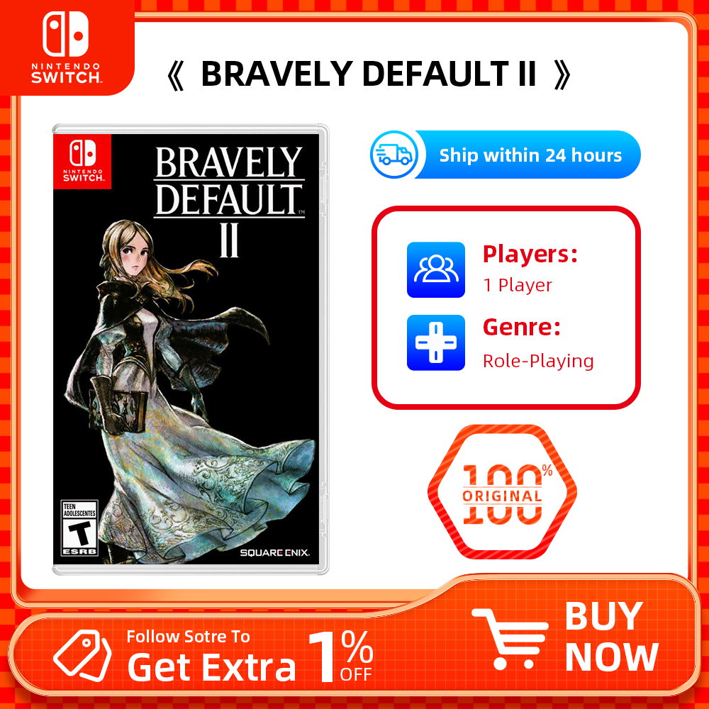 オリジナル Nintendo Switch ゲーム - ブレイブリーデフォルト 2 - ゲーム カートリッジ物理カード