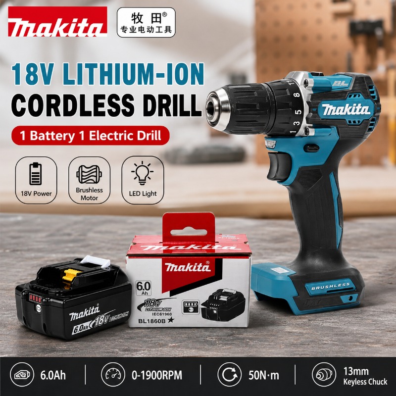 マキタ 18V バッテリー 6Ah 5Ah リチウムイオン BL1830B BL1815 BL1850B BL1860B、