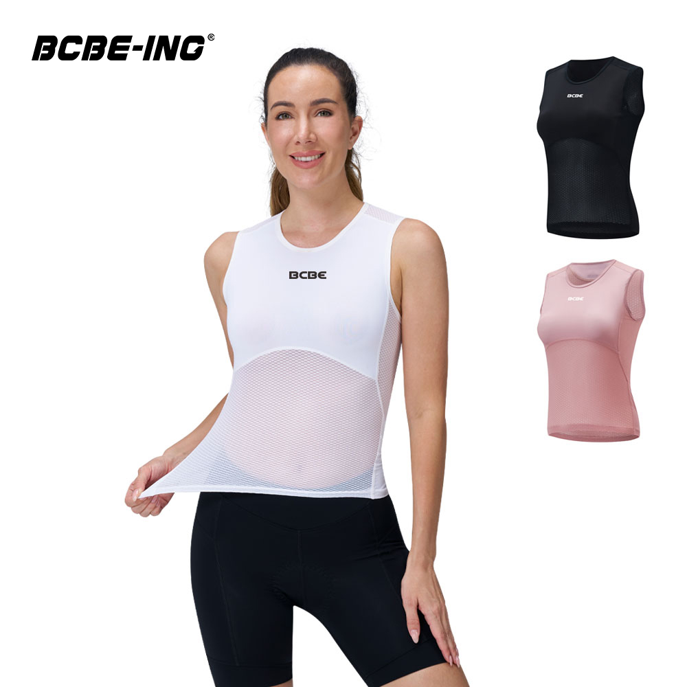 BCBE 女性サイクリングベースレイヤー高品質プロスポーツメッシュ通気性クイックドライサイクリングアンダーシャツ MTB ロードサイクリング下着