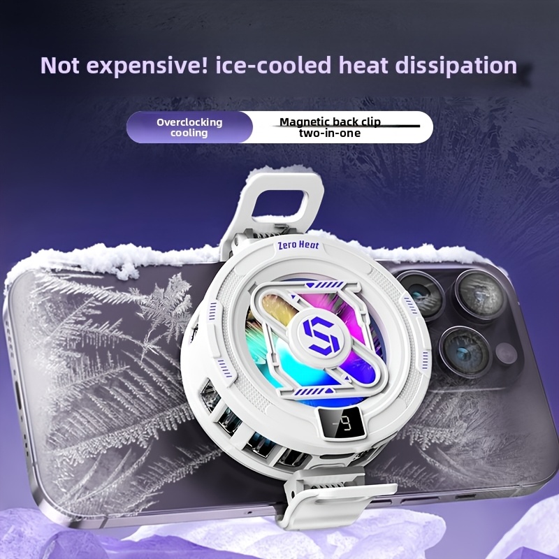 磁気電話クーラー、15W 携帯電話冷却ファン、磁気またはバックプレート取り付け、超高速冷却