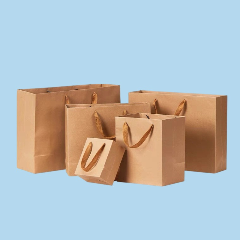 20/30/50 個クラフト紙ギフトバッグ誕生日パーティー結婚式の好意ゲストベビーシャワーキャンディクッキーギフト包装用品