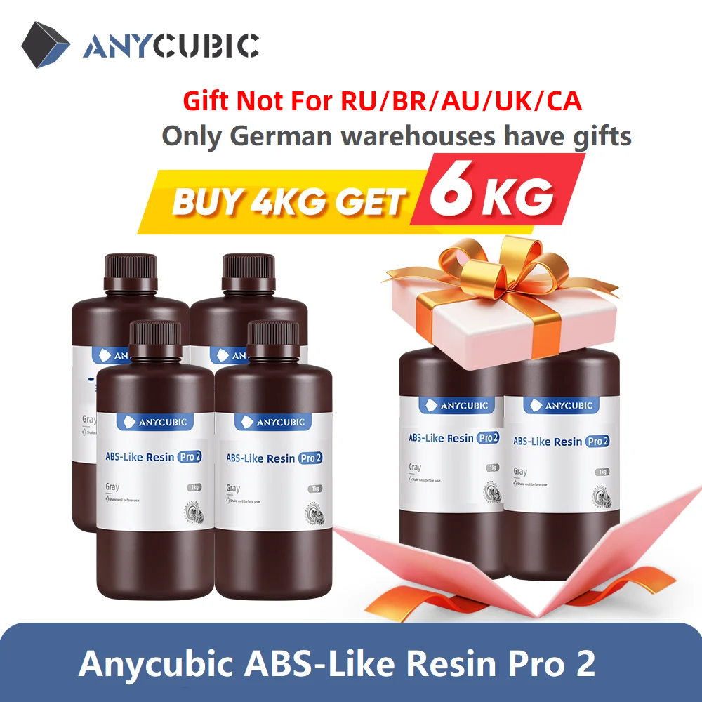 最新版 4個セット Anycubic ABSライク樹脂 高精度 UV 405nm LCD SLA DLP Anycubic Photon 樹脂 3Dプリンター用