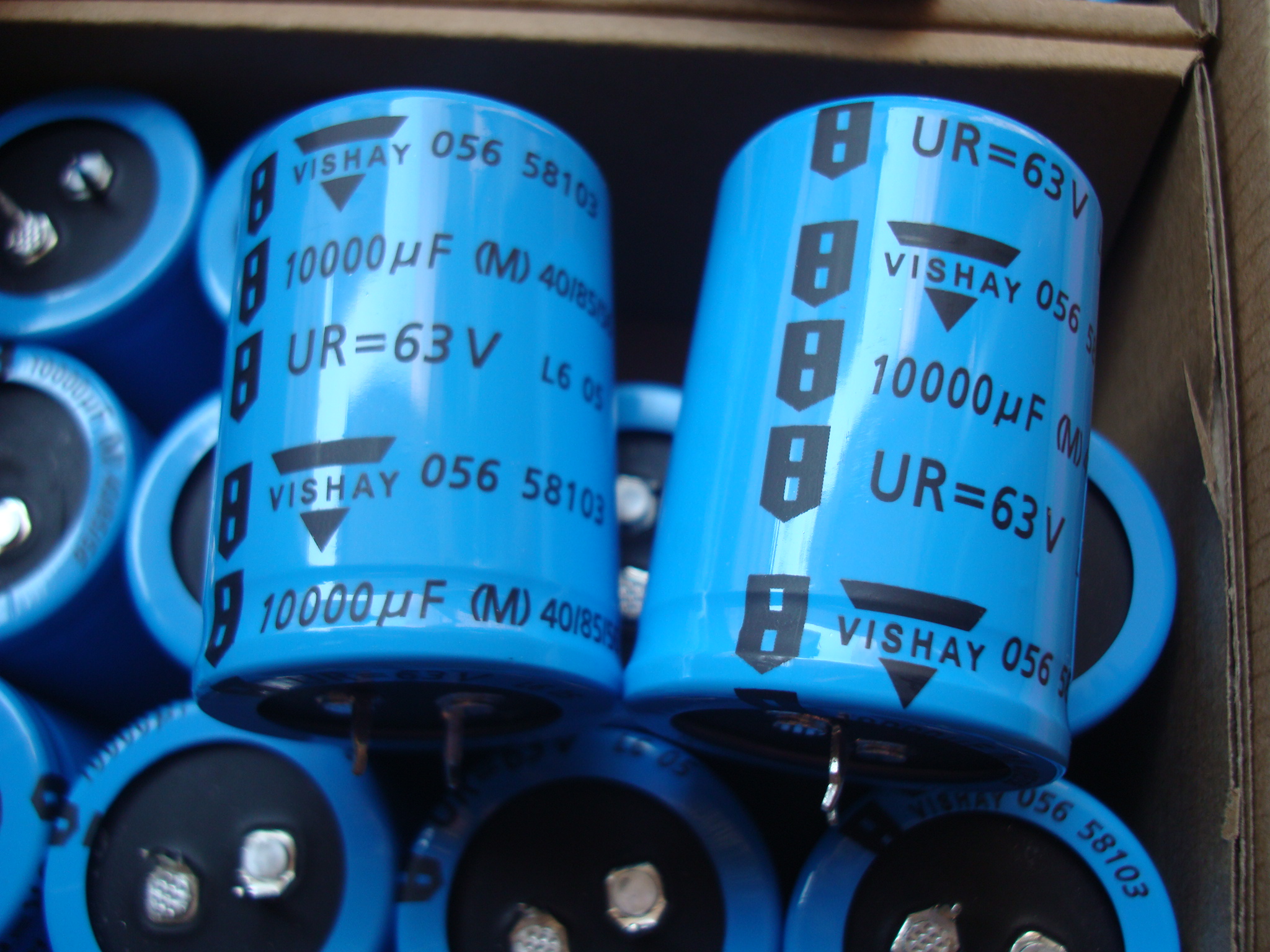2 ピース/ロットオリジナル Vishay BC 056 シリーズ 63V 10000uF 35X50mm オーディオ周波数フィルターアルミ電解コンデンサ送料無料