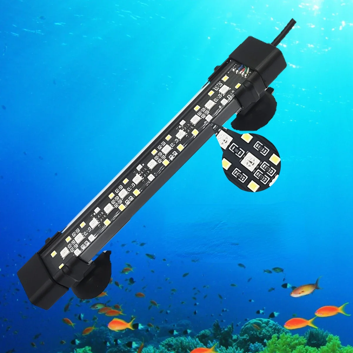20-70 センチ水槽 24/7 フルスペクトル照明 LED ライト水族館の装飾水生植物成長ランプ IP68 防水淡水