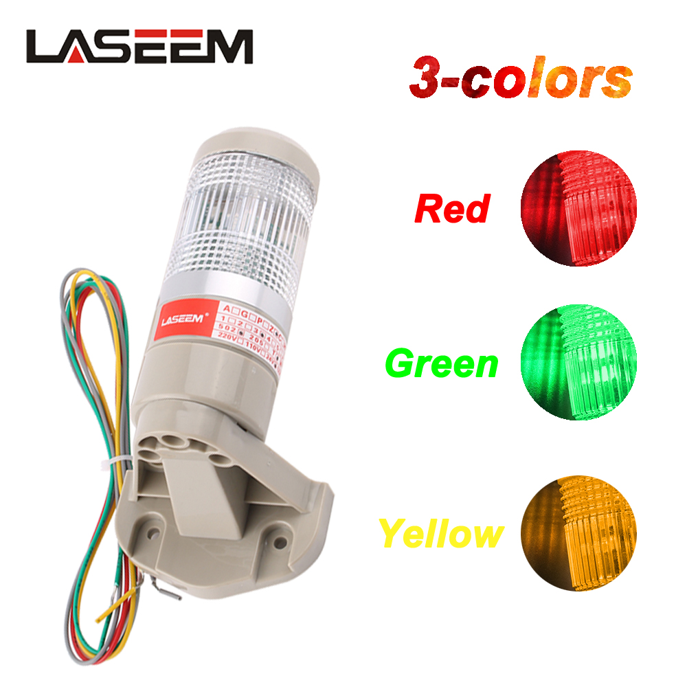 DC 12V 24V 壁信号警告灯 3 色緑赤黄インジケータ LED セキュリティアラーム点滅/点灯ブザー付き