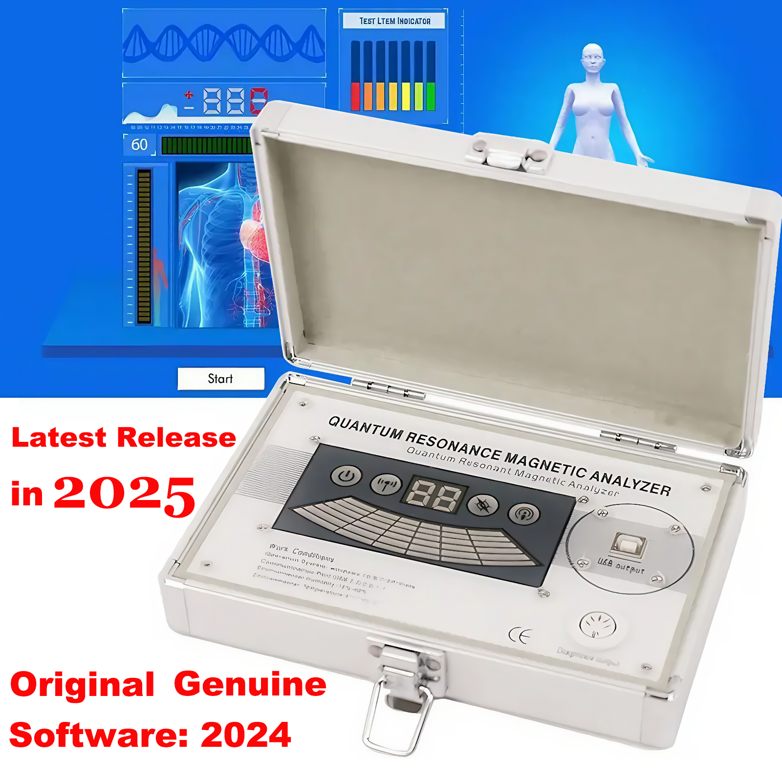 2025 新しい身体量子アナライザー磁気共鳴健康アナライザー 54 チェックレポートセットポータブル Tesing 健康ボディマシン