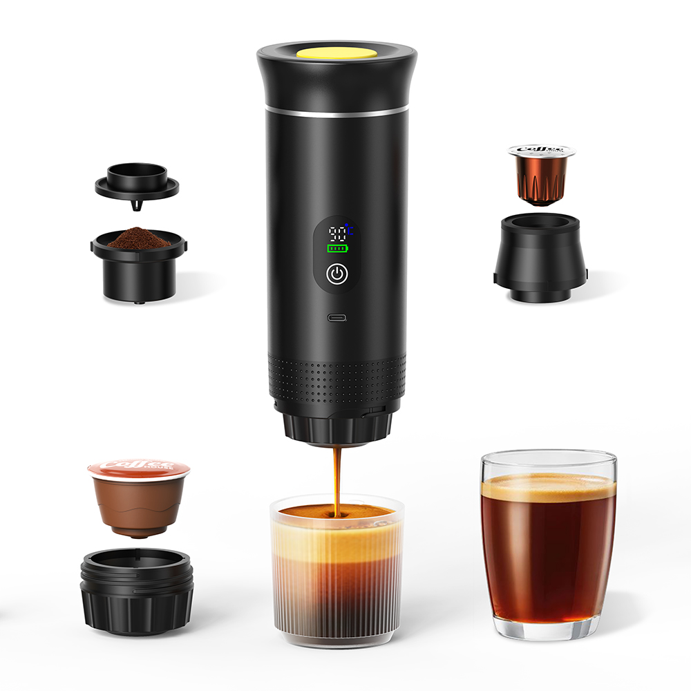 2025 LED ディスプレイポータブルエスプレッソマシン 20Bar 3 in 1 自動 USB 電気コーヒーメーカーマシン旅行屋外キャンプ用