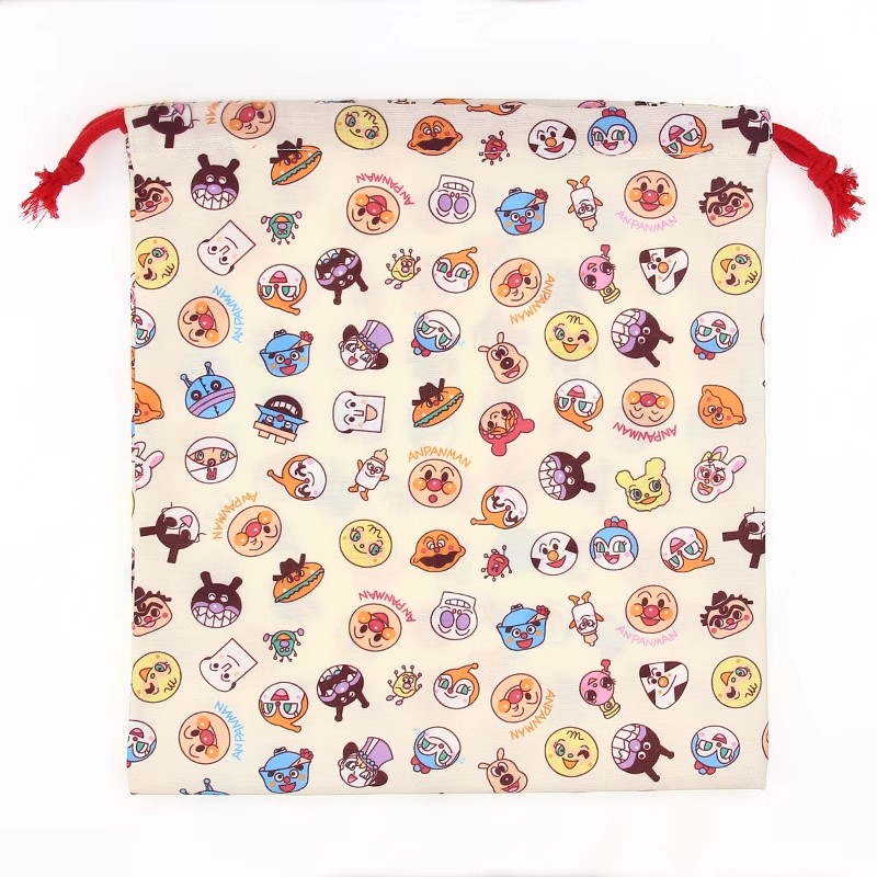 新しいかわいいアンパンマンキッズ子供小さな巾着袋メイクアップバッグ化粧品ケース女性のための