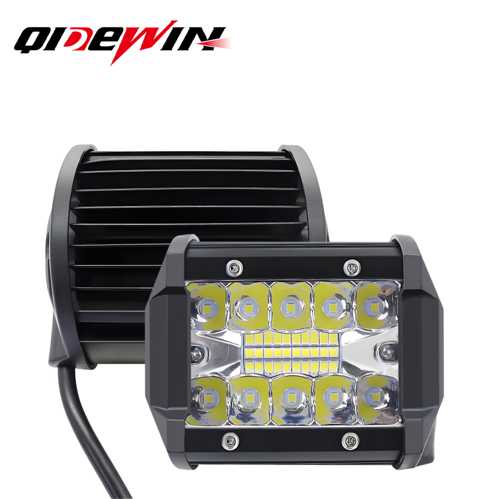 4/7 インチワークライト 120 ワット車の LED ライトバーオフロード 4x4 スポットライトフォグランプ 12V 24V ヘッドライトトラックファームトラクターボート SUV ATV