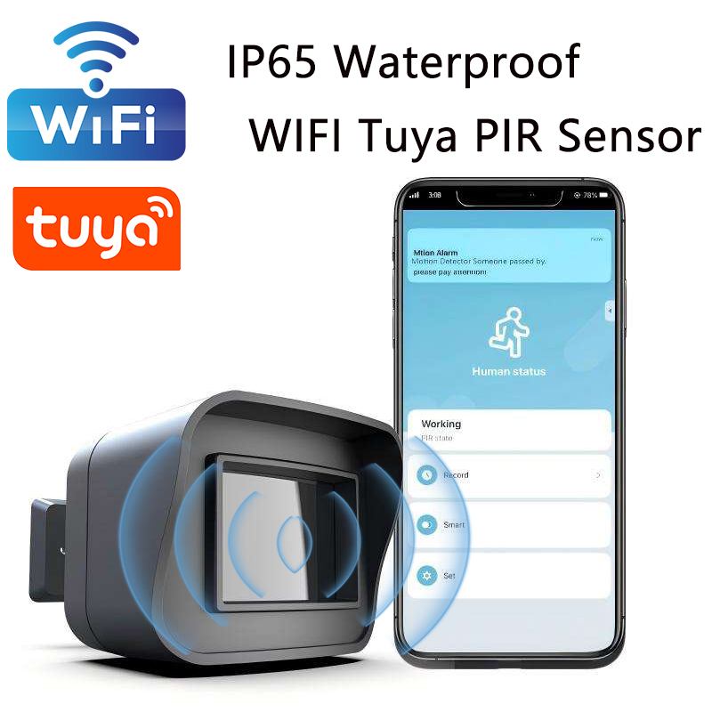 WiFi Tuya 屋外モーションセンサー検出器 APP リモコン PIR センサー赤外線セキュリティ盗難警報器 Alexa と互換性あり