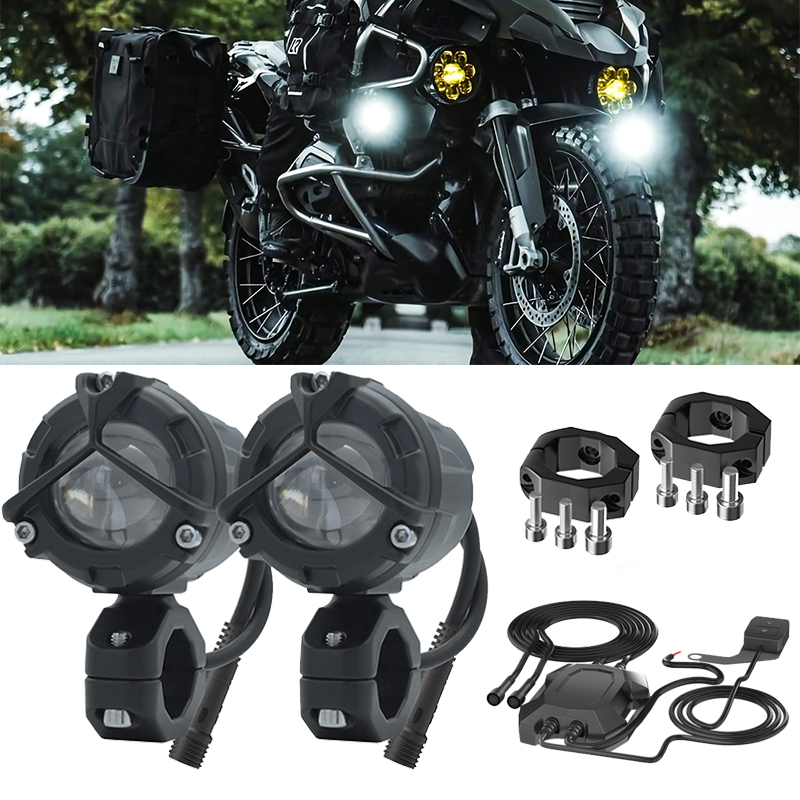 LED フォグランプスポットライトバー車オートバイ ATV ワークライトヘッドライト LED プロジェクターレンズオフロードアクセサリー 4 × 4