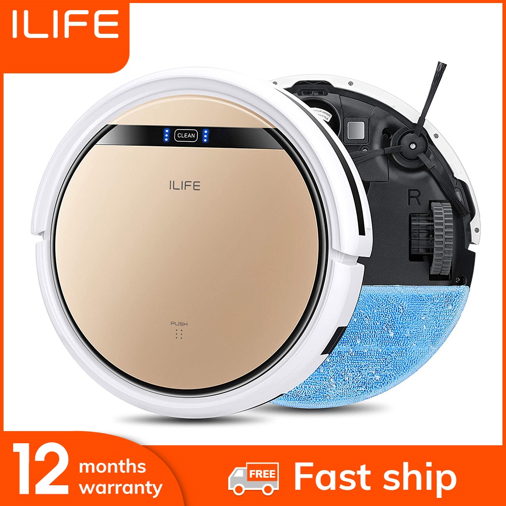 ILIFE V5sPro ロボット掃除機真空ウェットモップペットの毛と硬い床自動強力な吸引超薄型
