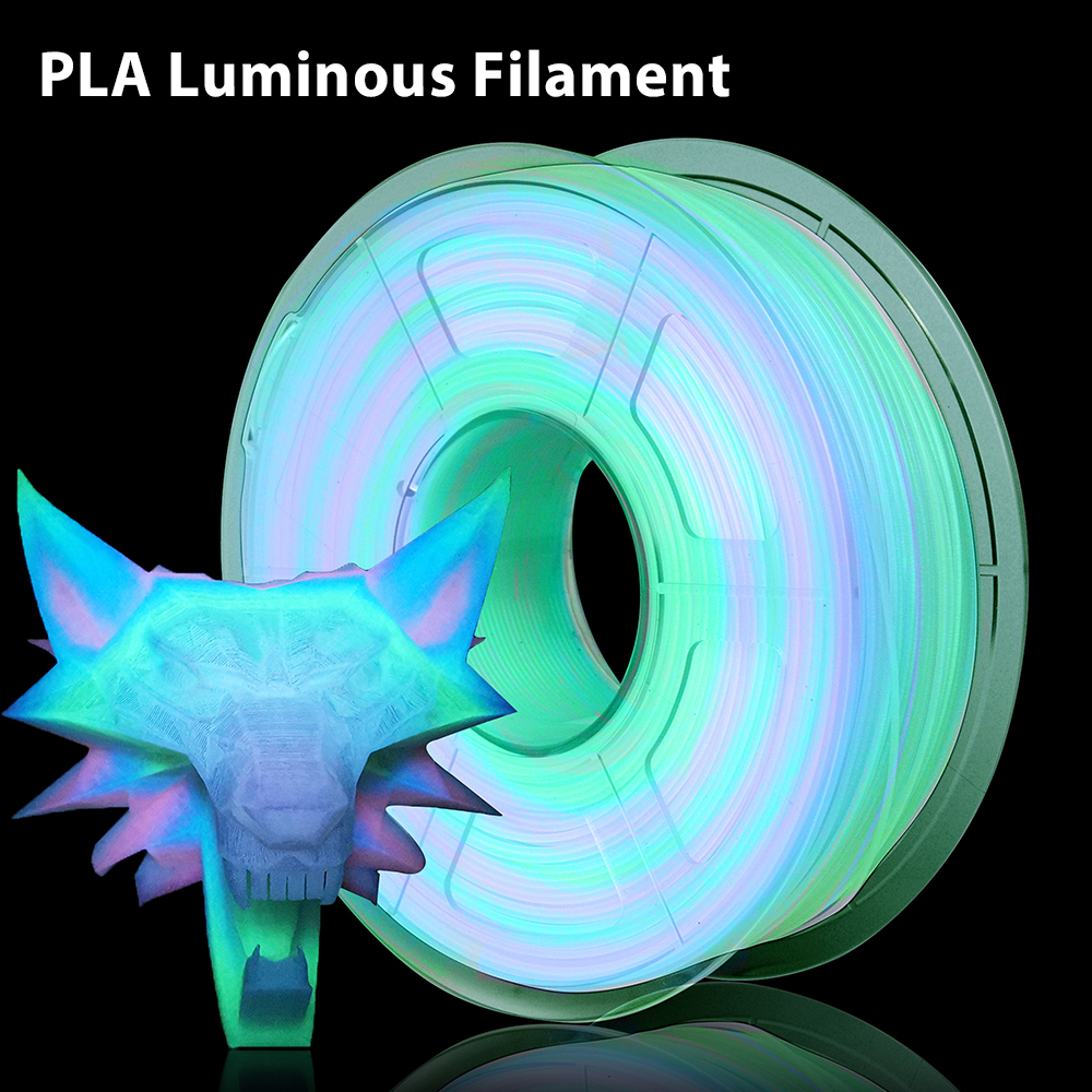 250 グラム 500 グラム 1 キロ PLA レインボー暗闇で光る 3D プリンタフィラメント昇華輝きレインボー 3D 印刷材料真空包装