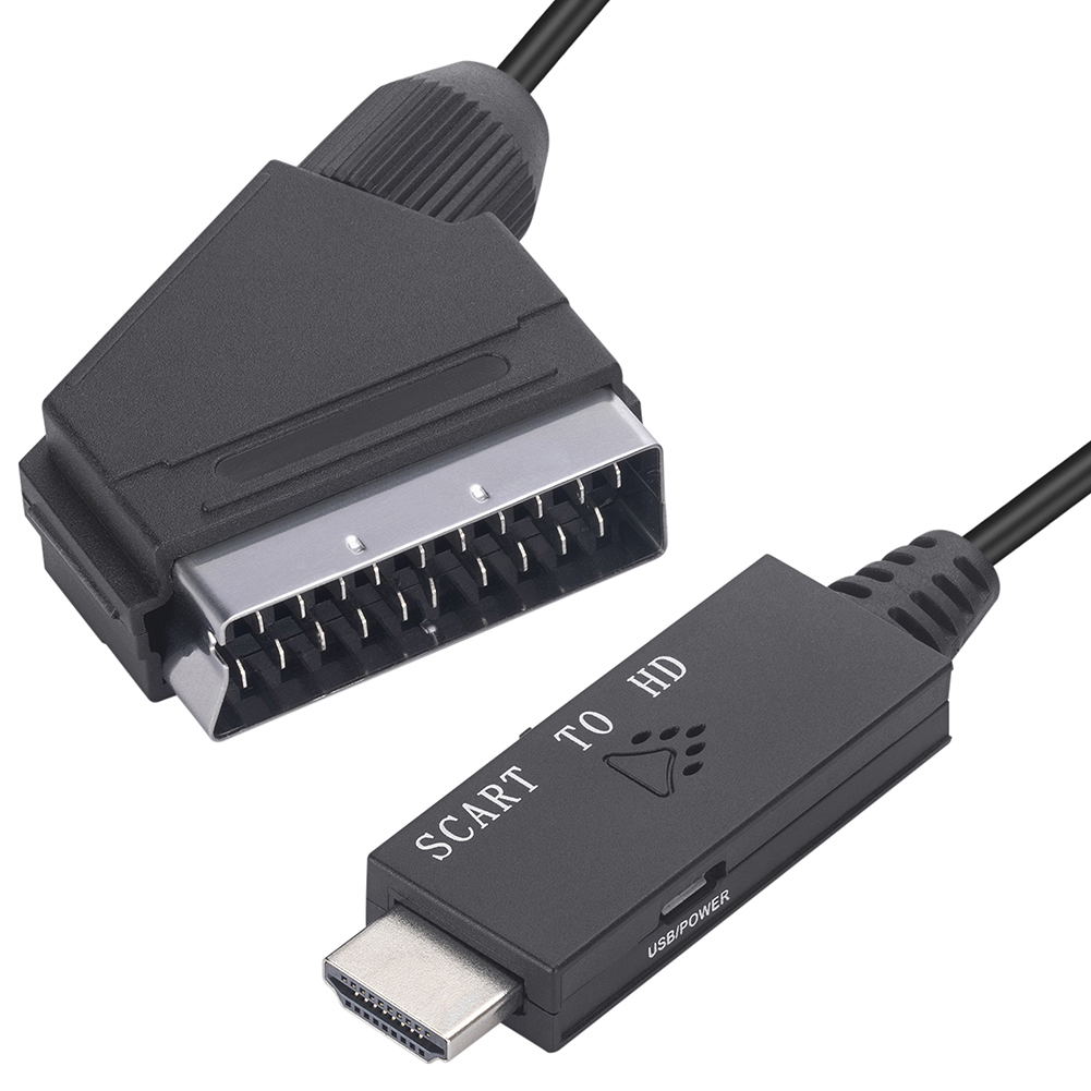 1 メートルビデオオーディオコンバータアダプタスカートから HDMI 互換 1080P ビデオコンバータ DC 5V マイクロ USB ケーブルアクセサリー HDTV/DVD 用
