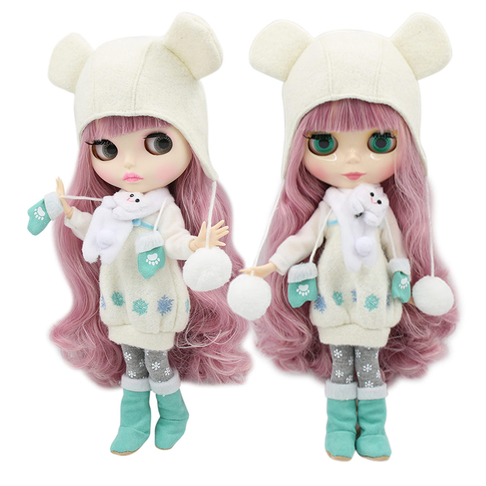 ICY DBS ブライス人形 1/6 おもちゃ bjd ジョイントボディミックスピンク髪白い肌ジョイントボディギフト 1/6 30 センチメートルヌード人形アニメ