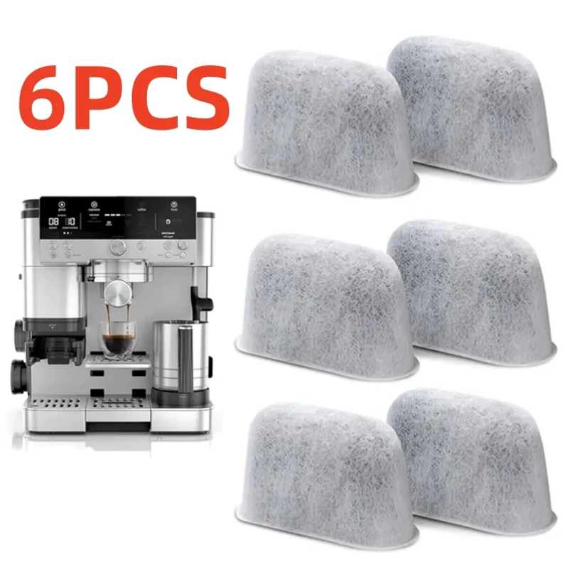 6 個木炭水フィルター忍者ラックスカフェ ES601 ES655 ES701 コーヒーマシン木炭水フィルターコーヒーアクセサリー
