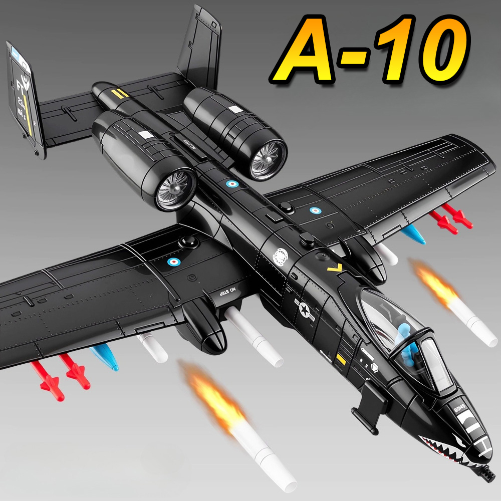 1:32 合金 A-10 サンダーボルト II 攻撃航空機 F-14 トムキャット戦闘機ダイキャスト ミリタリー モデル おもちゃ 車 サウンド ライト ボーイ コレクション ギフト
