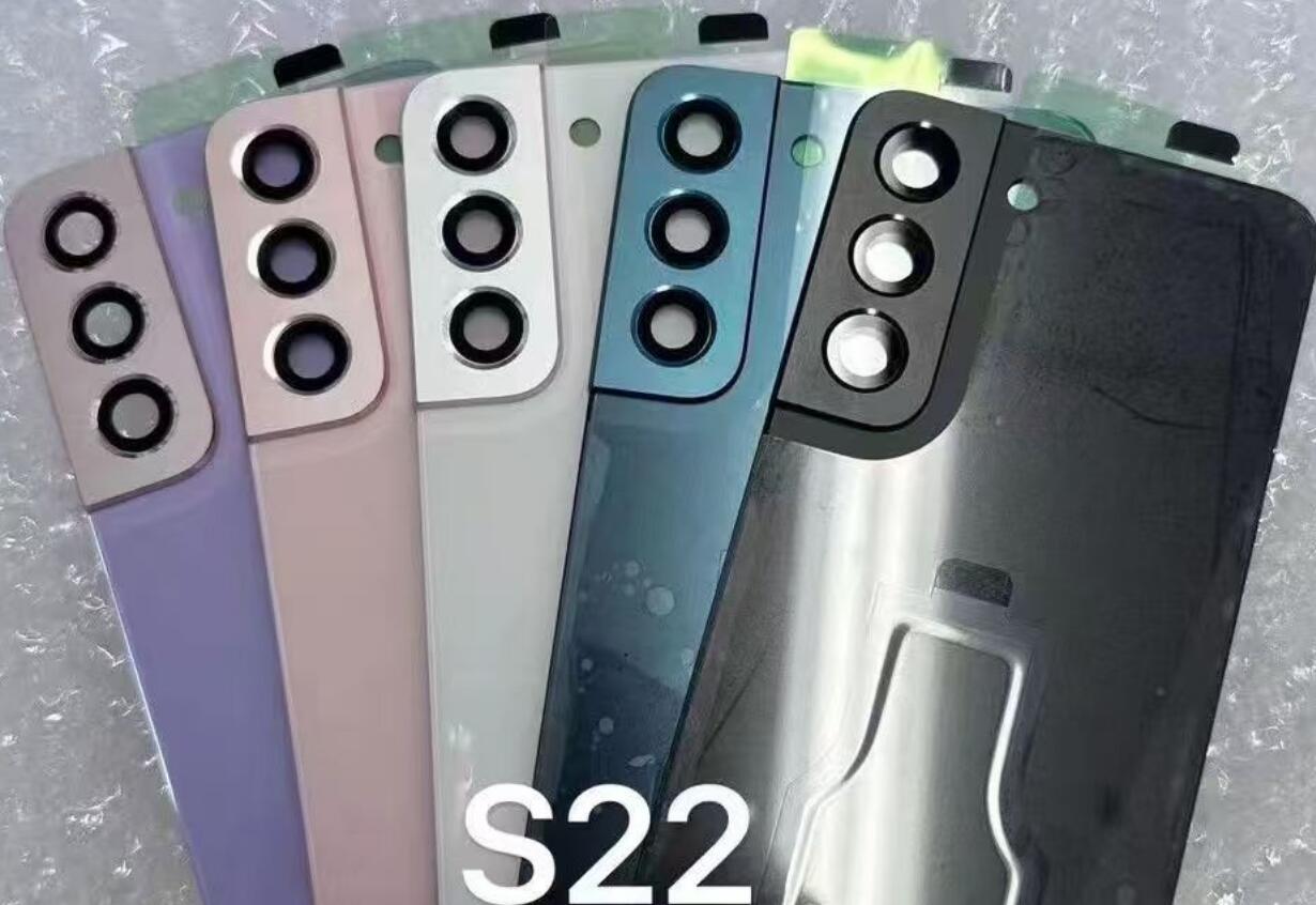 O-E-M ガラスバッテリーカバーバックケース SM-S22/SM-S22 プラス 5 グラムリアドアハウジングガラスパネルマイク小型部品粘着レンズ