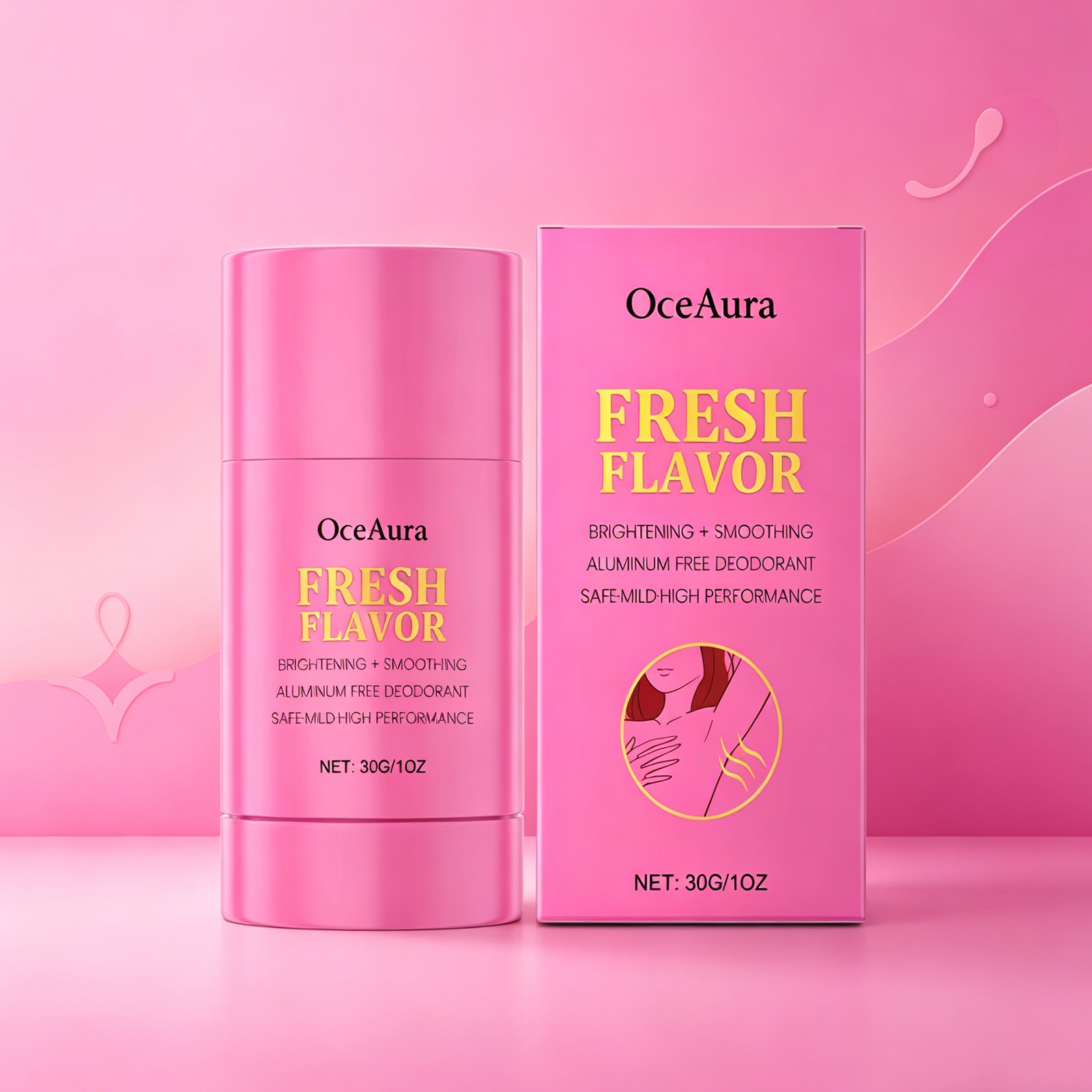 OceAura ワキケア クリーニングスティック 30g フレッシュで魅力的な香りが長持ち マイルドで爽やかな香りのクリーニングケア
