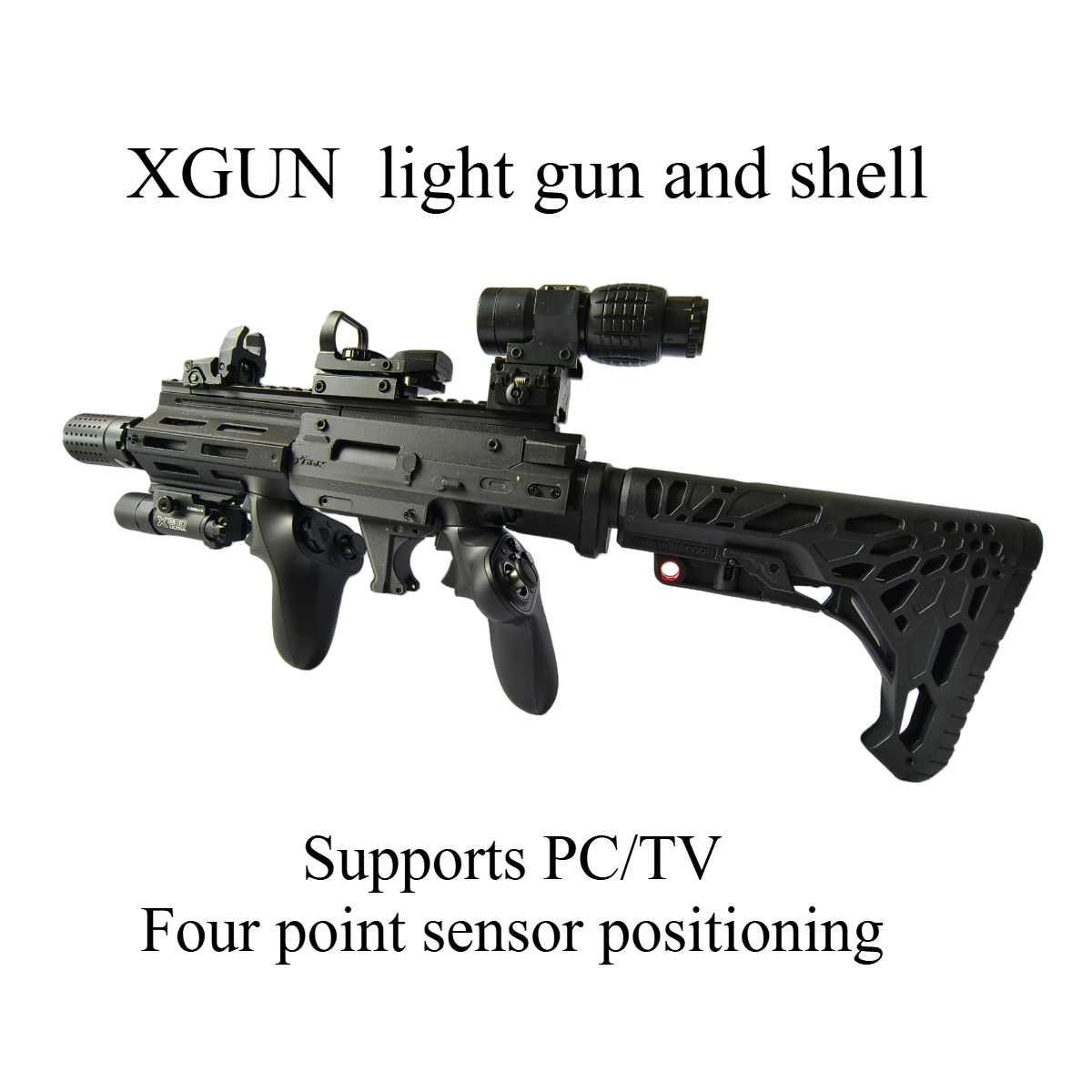 XGUN USB Light Gun Shooting Game Controller and shell Suitable For PC/TV Wireless Bluetooth shooting Game