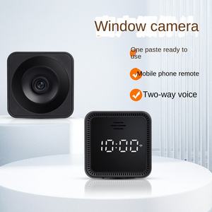 実用的なキャンピングカー用監視用Wi-Fiカメラ、ガラス時計付きスマートAIカメラ、フルカラー暗視装置