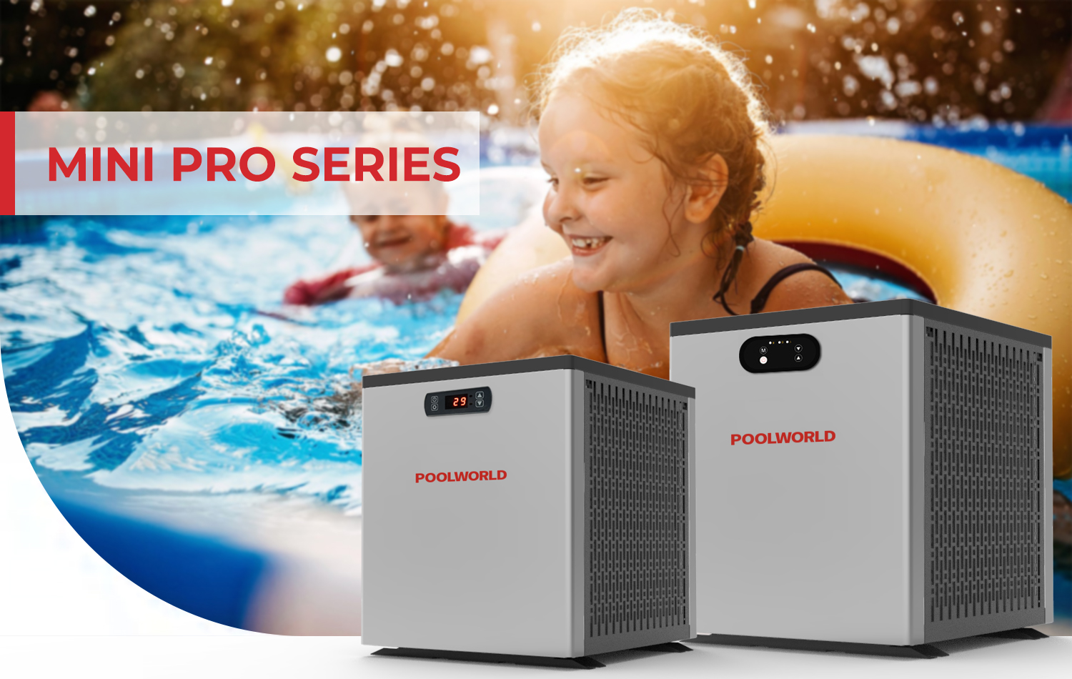 Above Ground 3kw Swimming Pool Heat Pump Water Heating Cooling Mini Pool Heater