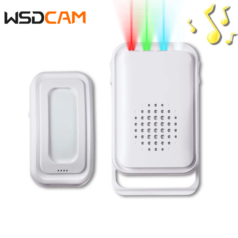 Wsdcam 30 着信音ウェルカムアラームショップストアチャイム赤外線 PIR モーションセンサー検出器エントリーエントリーアラームベルホームセキュリティ用