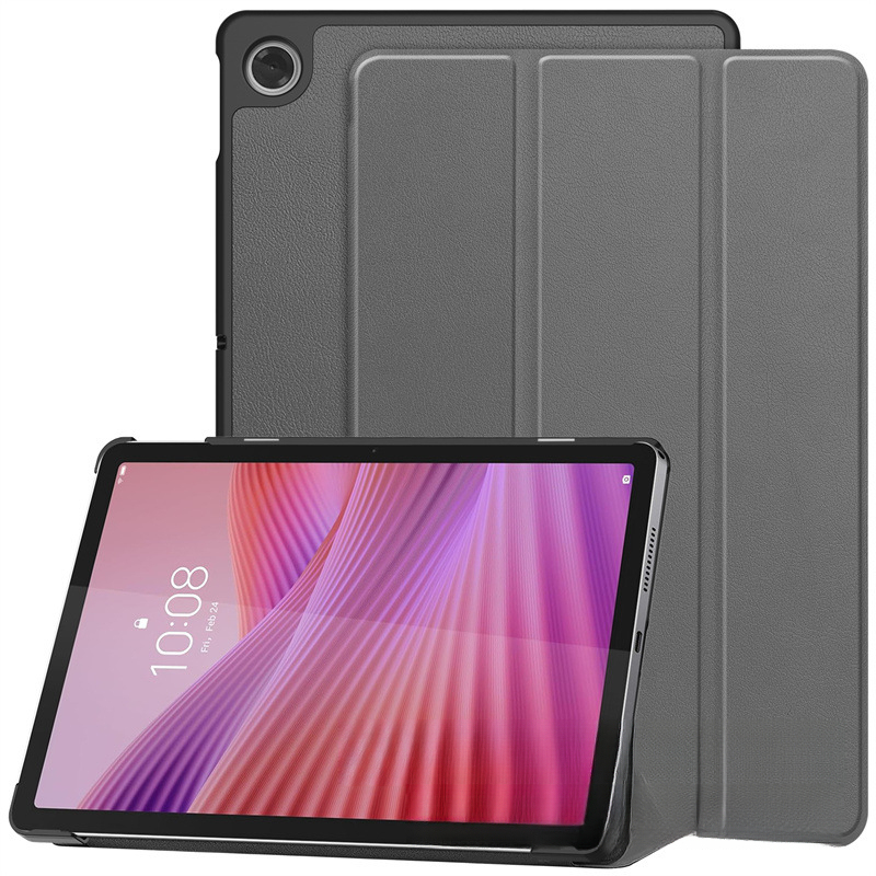 Lenovo Tab 10.1 2025 TB-311FU タブレット用 - レザーカバー、耐衝撃三つ折り保護ケース