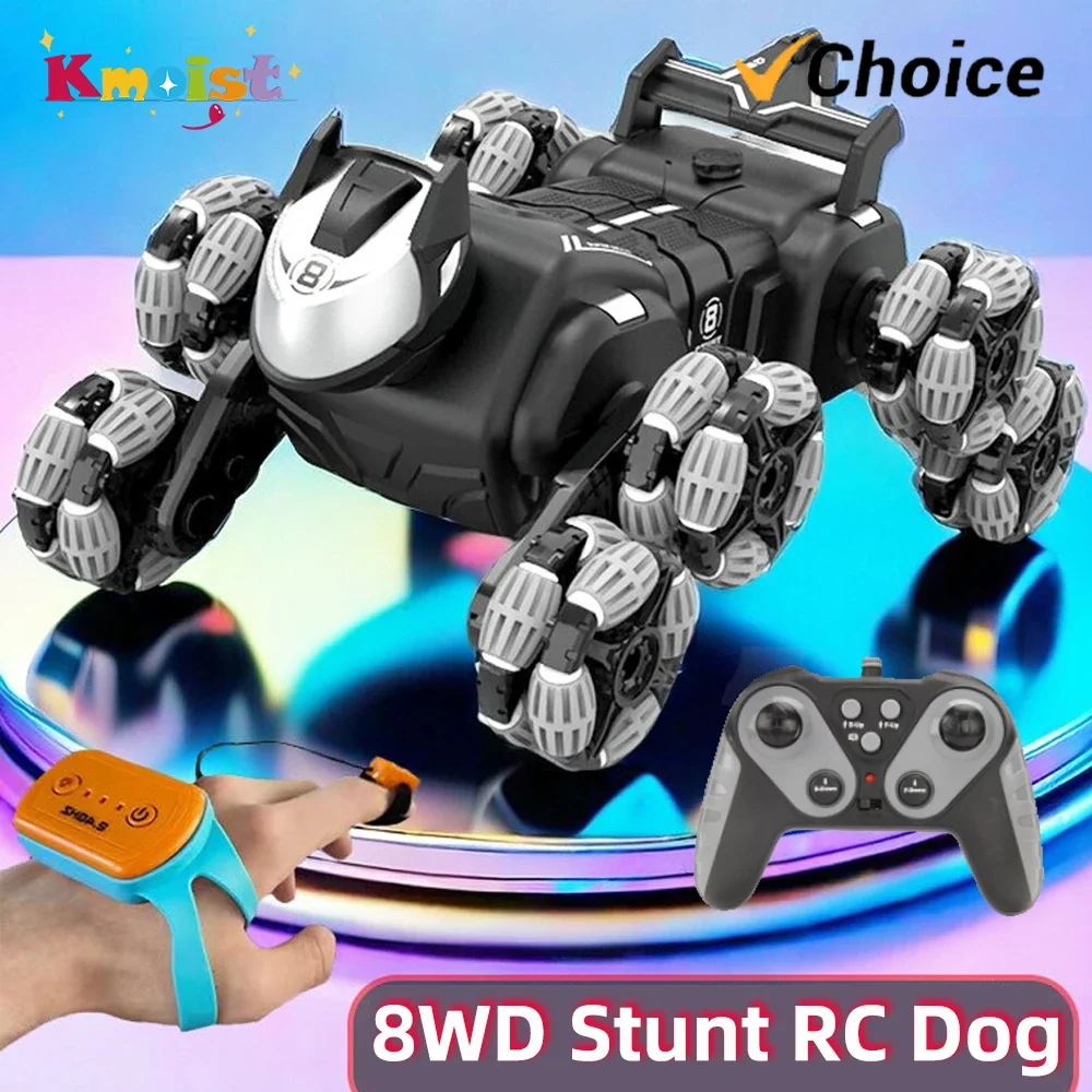 Jjrc Q190 8WD リモートコントロールスタント機械犬変形形状ツイストクライミング Rc ドリフトカー両面おもちゃ Rc スタントカーギフト