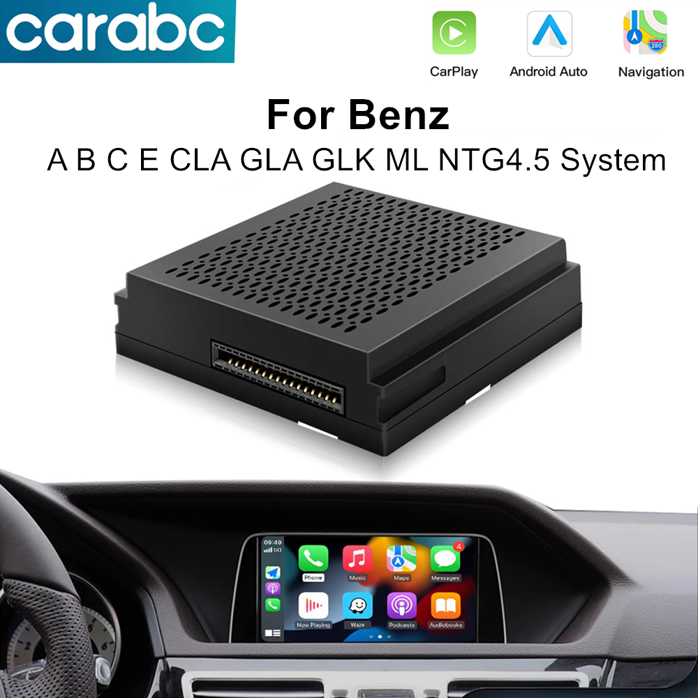 CARABC ワイヤレス Carplay Android 自動ナビゲーションベッカーモジュールメルセデスベンツ ABC E CLA GLA GLK ML スプリンター NTG4.5 システム