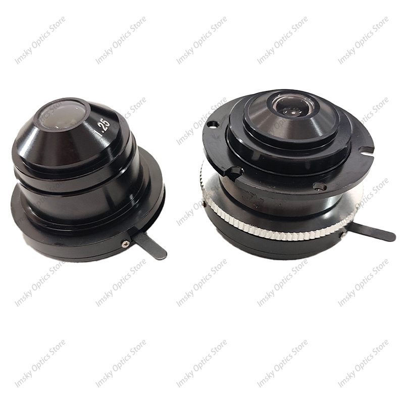 生物顕微鏡 1.25 アッベコンデンサー N.A. 1.25 mm 顕微鏡部品付属品 集光レンズ上径 37 mm