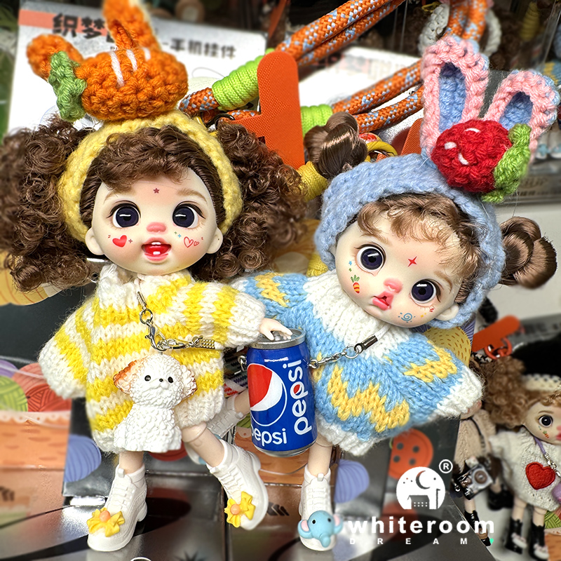 bjd 人形女の子のための 13 センチメートル Labbu 人形ポケットミニブライス女の子人形バービクライベビー球体関節人形携帯電話の装飾