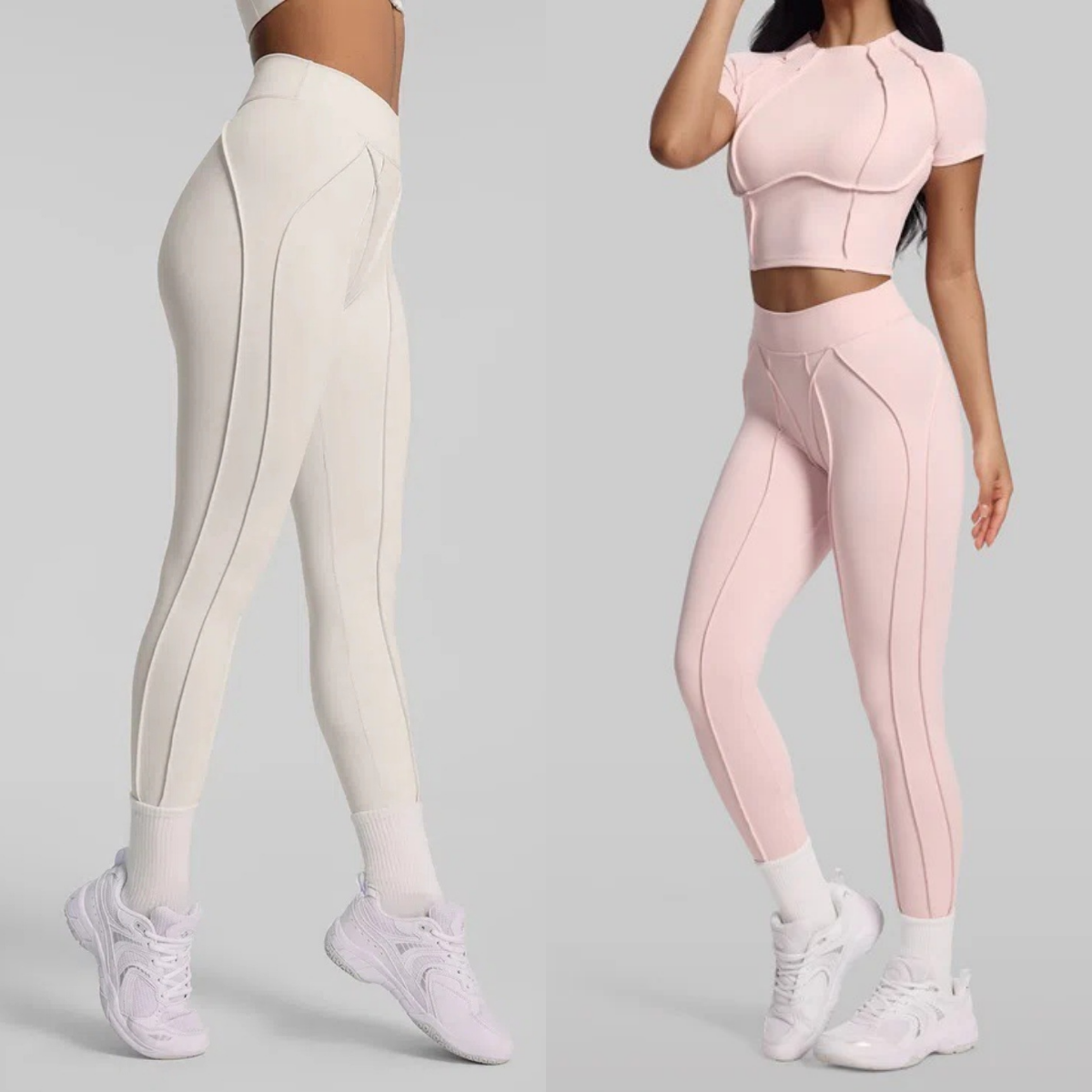 女性ヨガパンツハイウエストレギンスヌードストラップワークアウトサイクリングランニングフィットネスパンツ女性アクティブウェア速乾性ジムレギンス