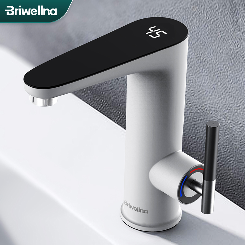Briwellna 電気温水器 220V キッチン蛇口タンクレス間欠泉蛇口ヒーター加熱タップ瞬間ヒーター Robinet