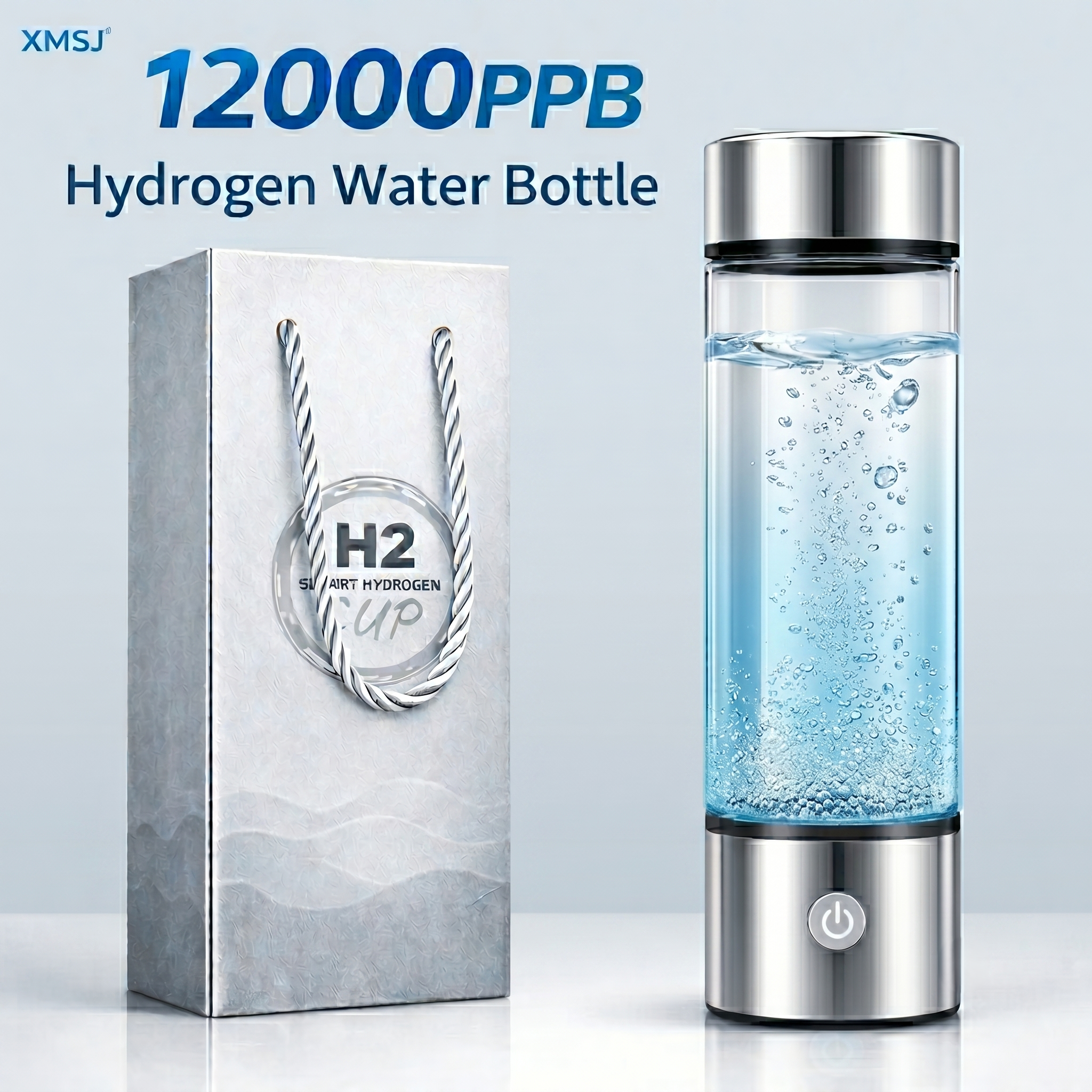 ポータブル水素水ボトル 12000PPB 水素豊富な水生成器充電式 SPE PEM 水素水メーカーカップ旅行 USB
