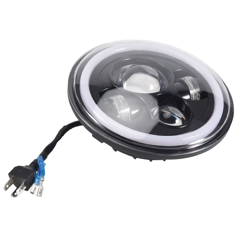 本物の CG125 GN125 ヘッドライトエンジェルアイズ四眼ヘッドライト LED レトロヘッドライトバイクアクセサリー修正