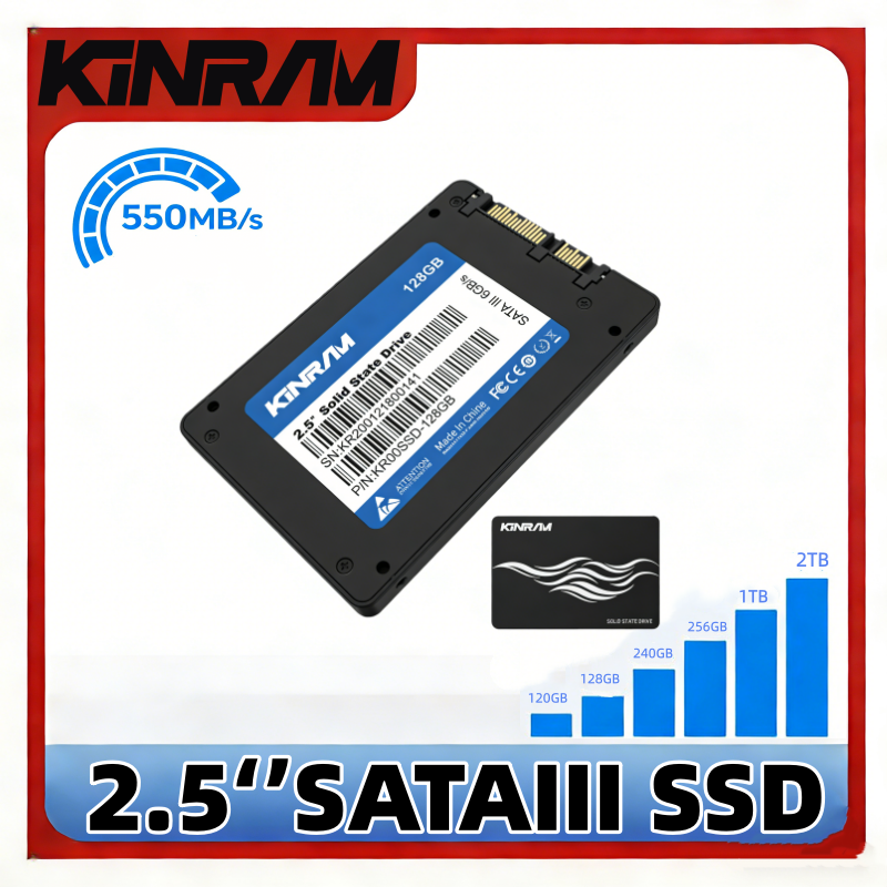 Kinram SSD 120 ギガバイト 128 ギガバイト 240 ギガバイト 256 ギガバイト SATAIII 2.5 ''SSD ソリッドステートドライブ 240 ギガバイト HD ディスク内部ハードドライブラップトップデスクトップ PC